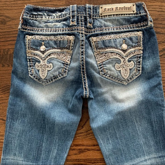 NWOT Rock Revival Yui Boot Stretch Jeans Size 28 - Picture 8 of 9